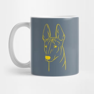 Xoloitzcuintli (Blue-Gray and Yellow) Mug